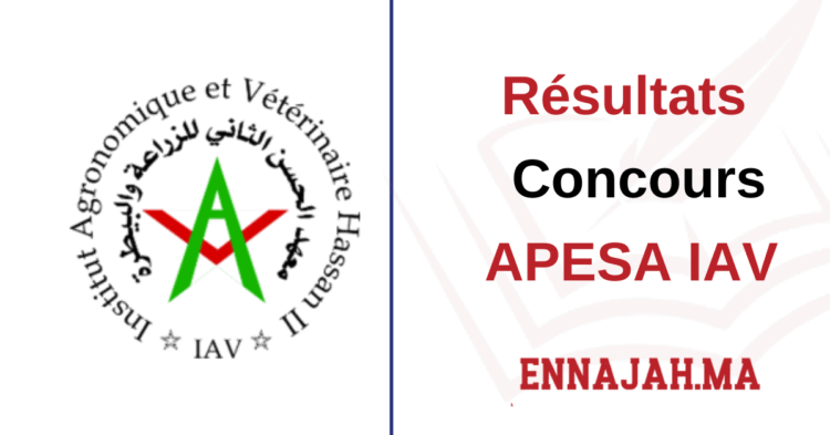 Résultats Concours APESA IAV